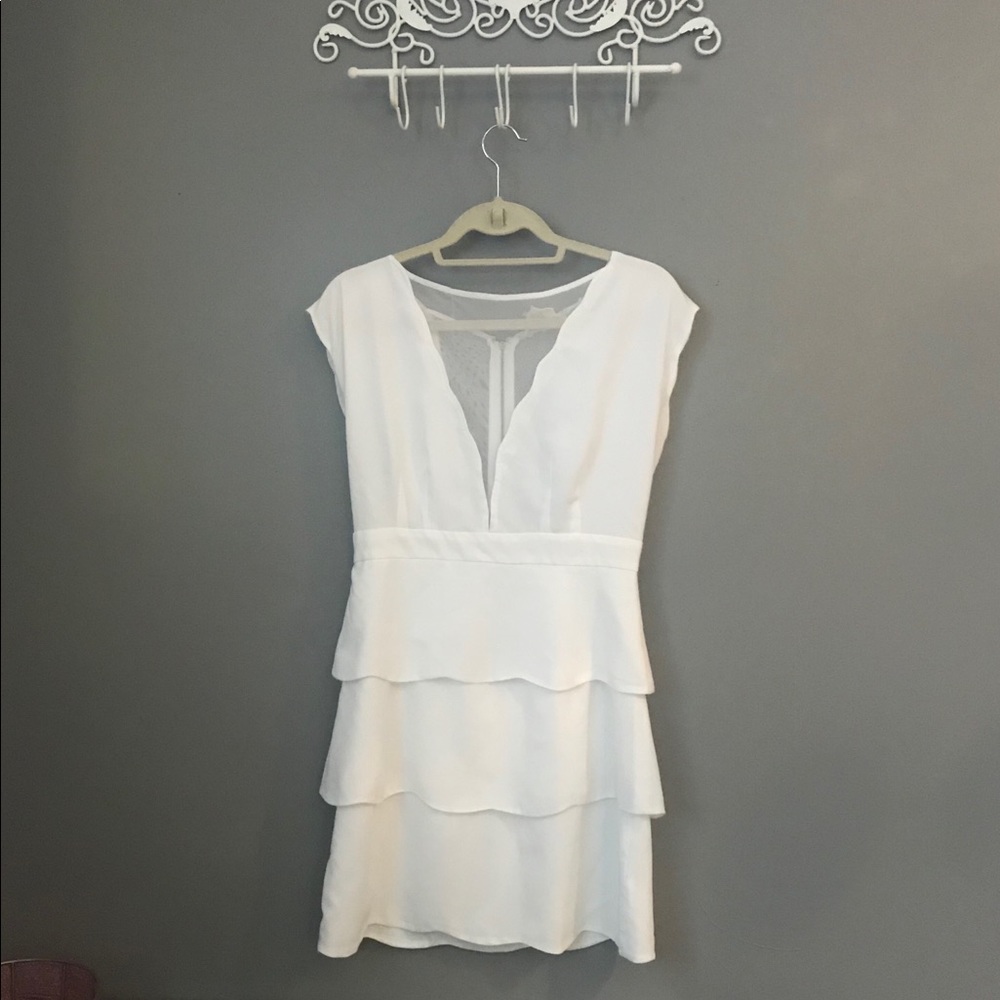 White lace layered dress from Urban Outfitters